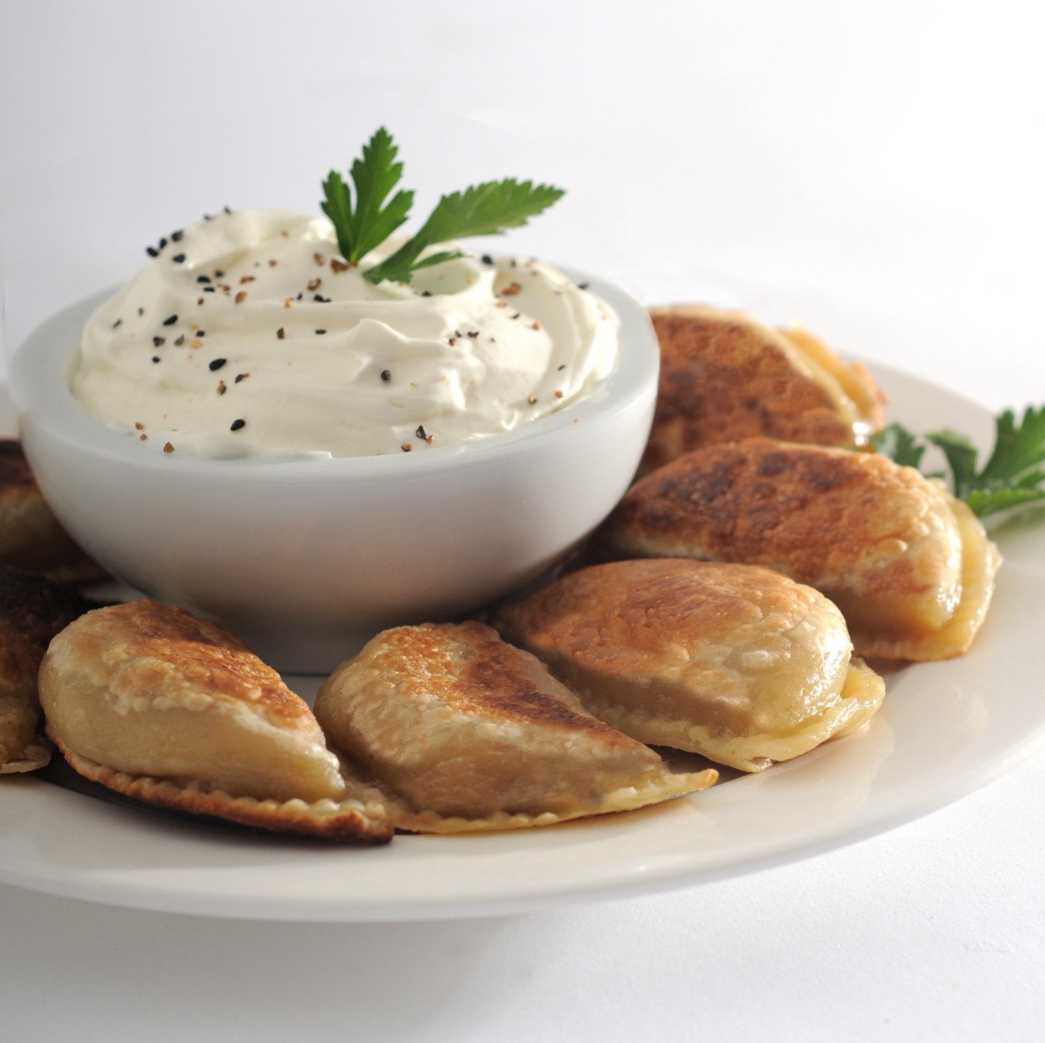 Norpro pierogi maker dough-press enables easy assembly and even edges