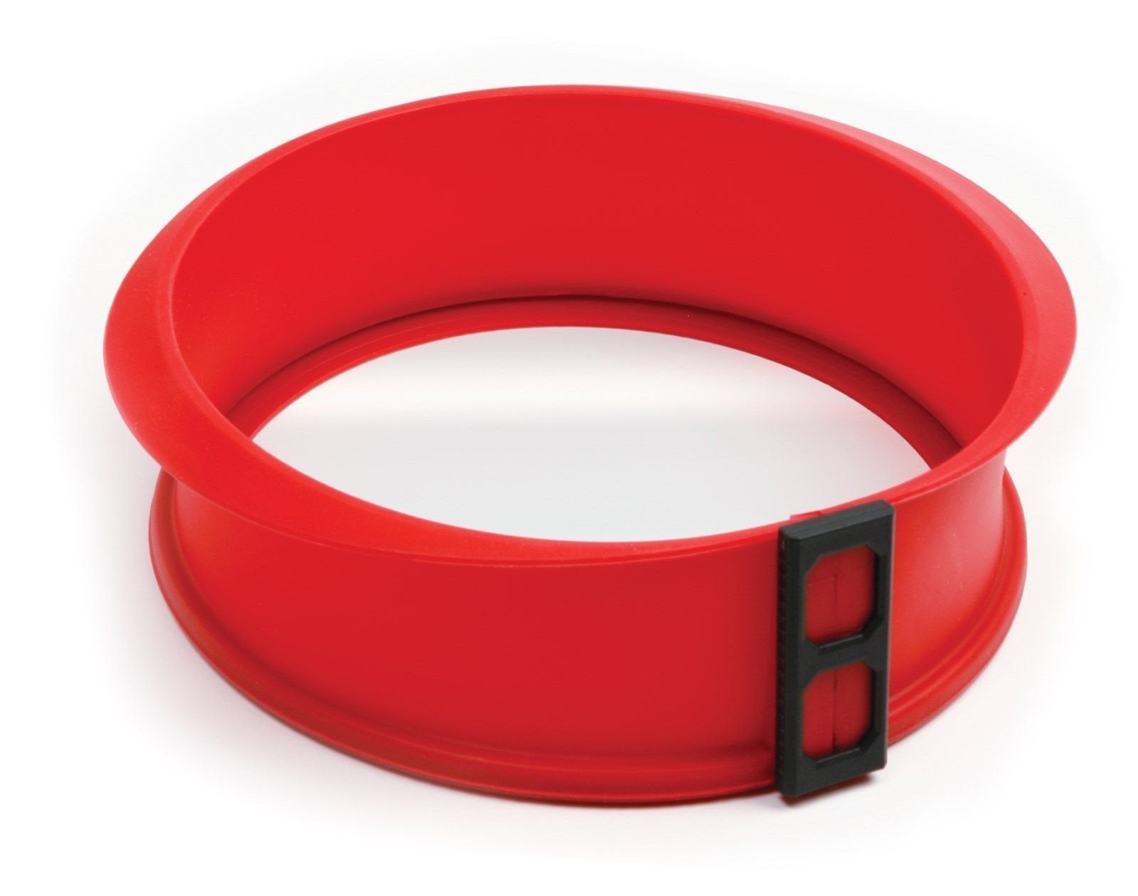 Norpro removable silicone ring ensures delicate desserts release cleanly.