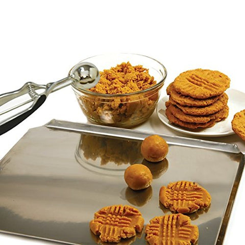 Norpro cookie dough scoop 53mm for precise, 3-tbsp portions.