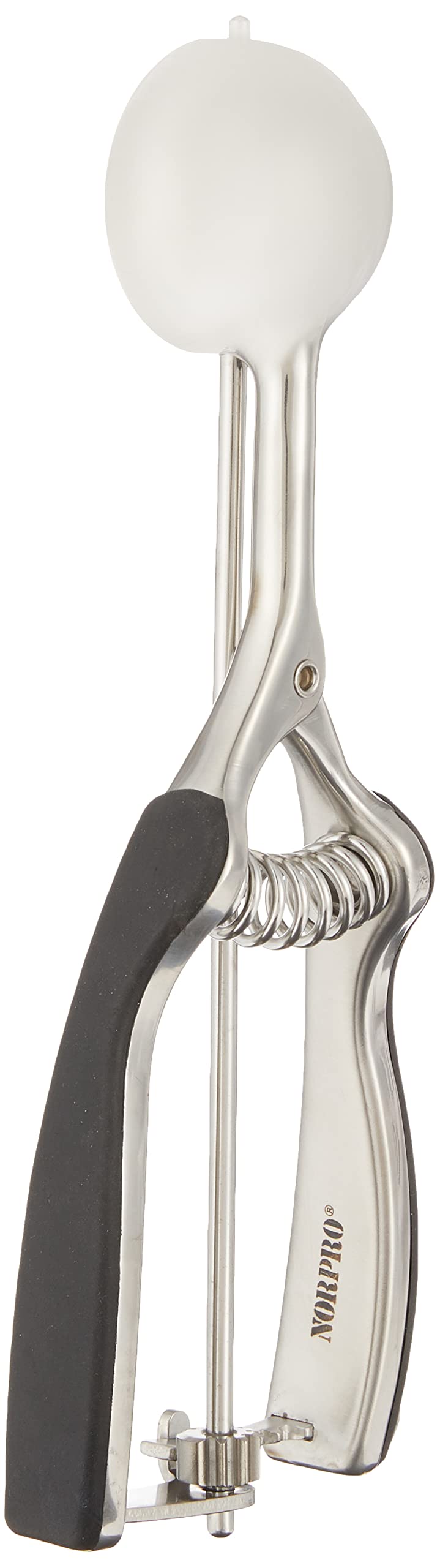 Norpro scoop with Santoprene handle for cookie dough portions and reliable 2tbsp sizing.