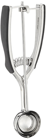 Norpro scoop with Santoprene handle for smooth ice-cream scooping and soft grip.
