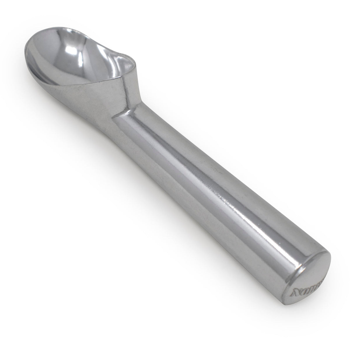 Norpro 7-inch silver ice cream scoop with smooth-scoop design for easy serving