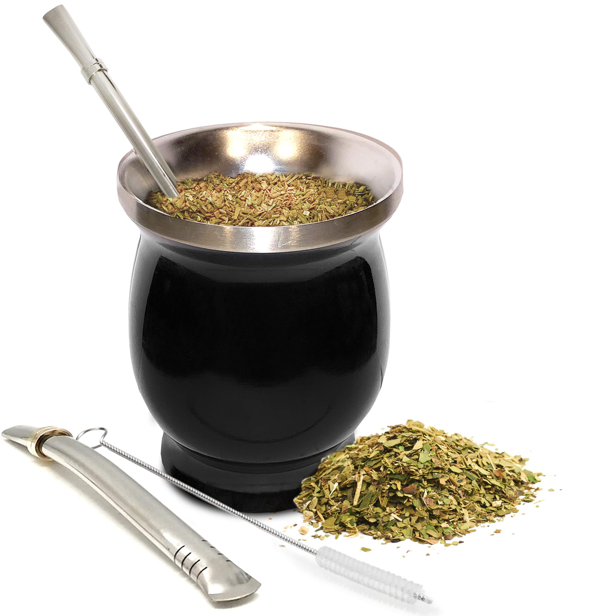 Norte Yerba Mate Cup Kit 8oz double-walled cup keeps drinks hot longer