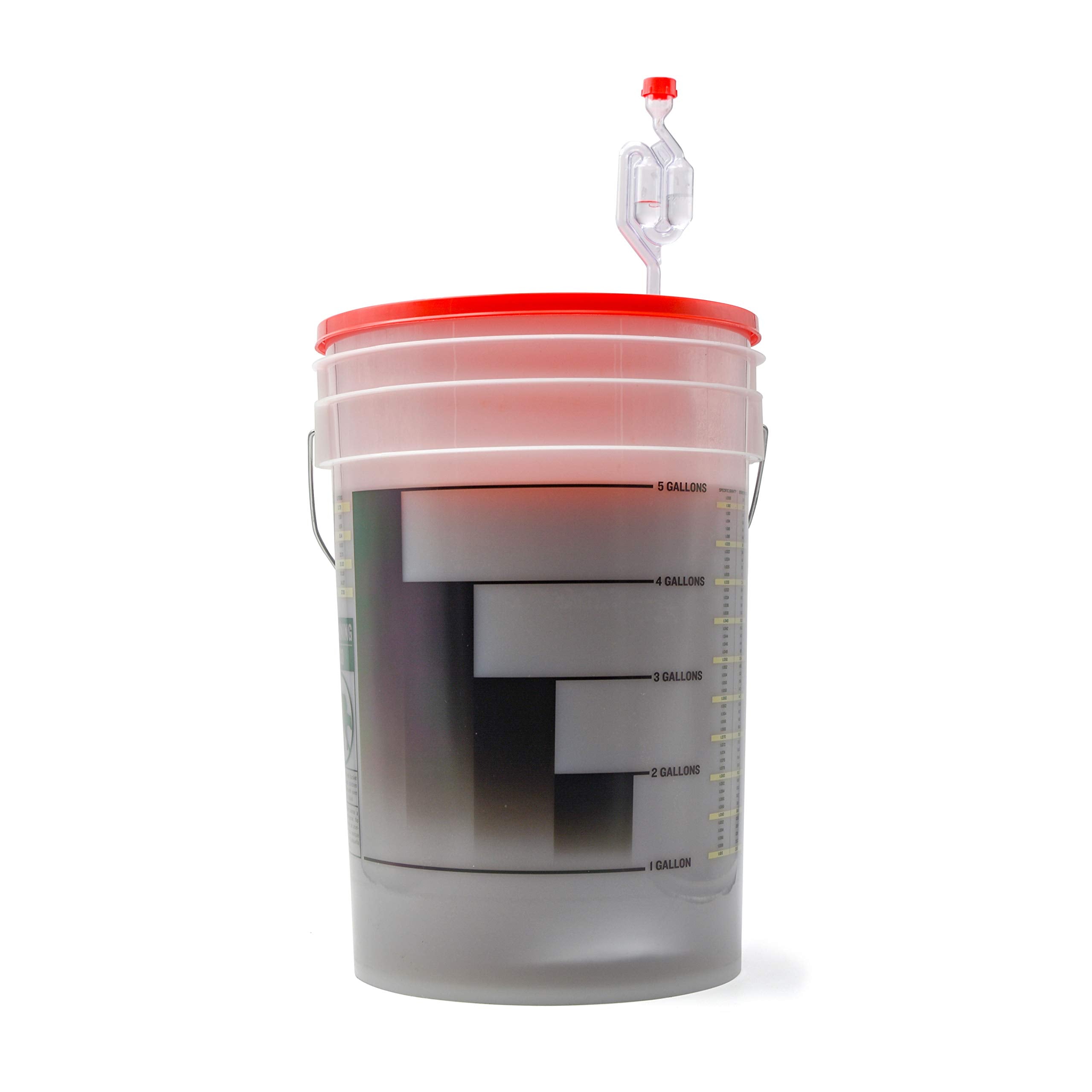 Northern Brewer Bubbler airlock with seal shown on fermenter