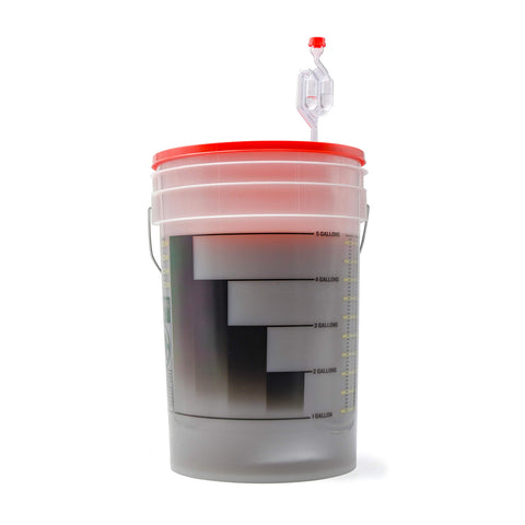 Northern Brewer Bubbler airlock with seal shown on fermenter