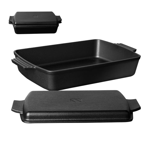 Northriver Casting 2-in-1 Dutch Oven with lid for moist, versatile meals.