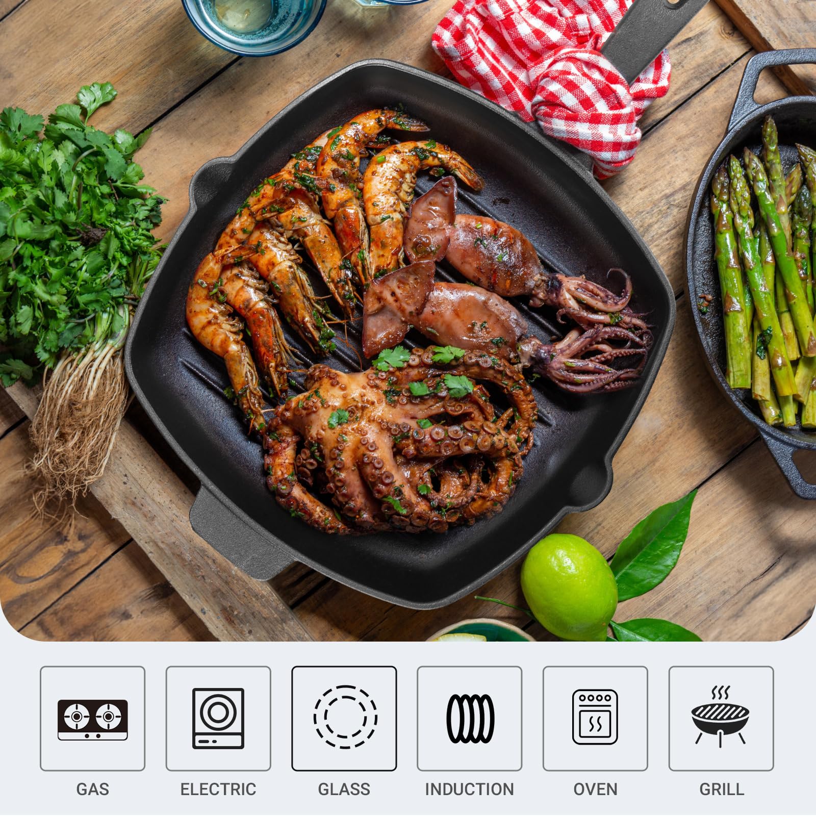 Northriver Casting easy-care grill pan instructions help prevent rust