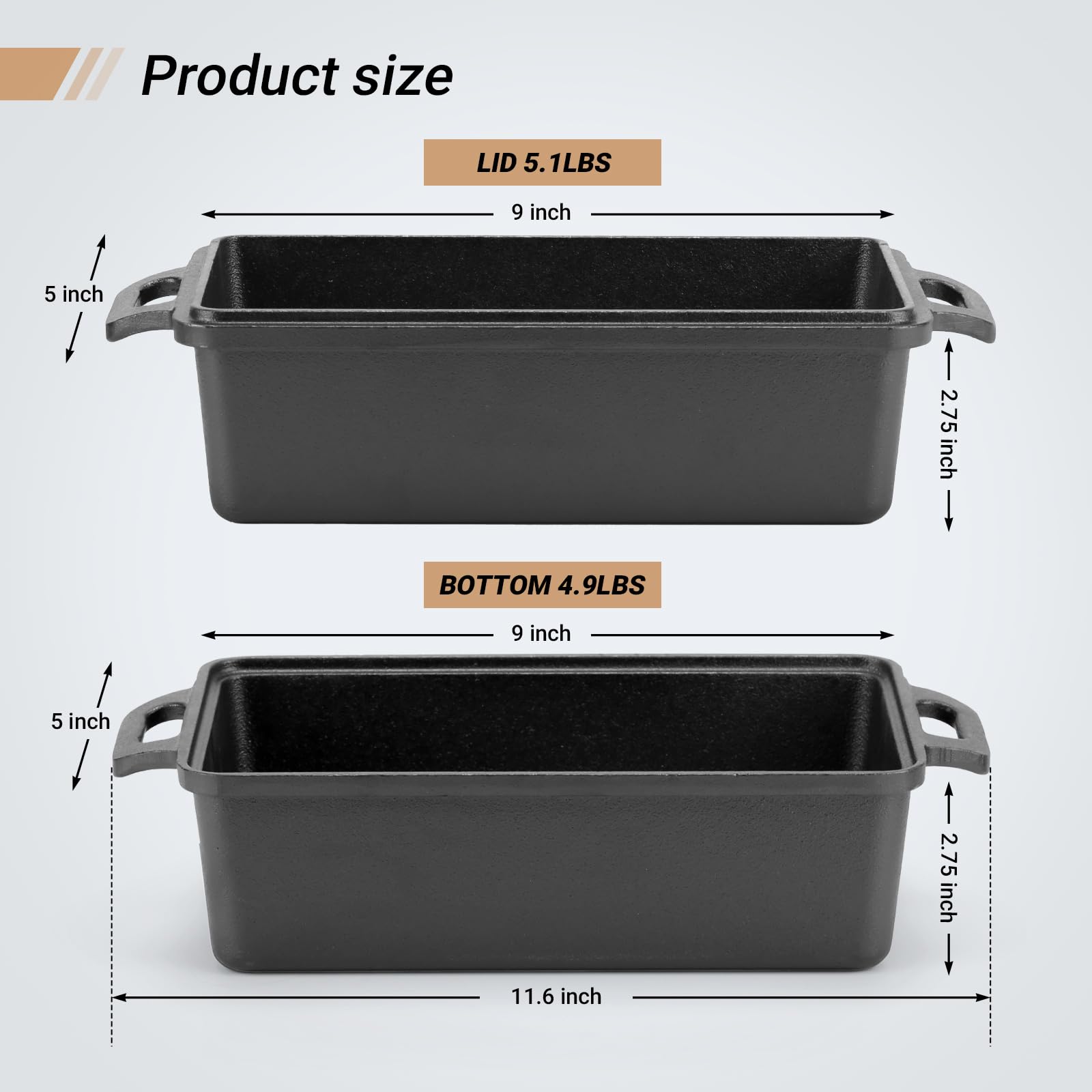 Northriver Casting loaf pan on induction cooktop for versatile cooking.