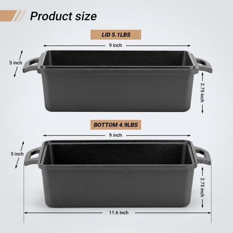 Northriver Casting loaf pan on induction cooktop for versatile cooking.