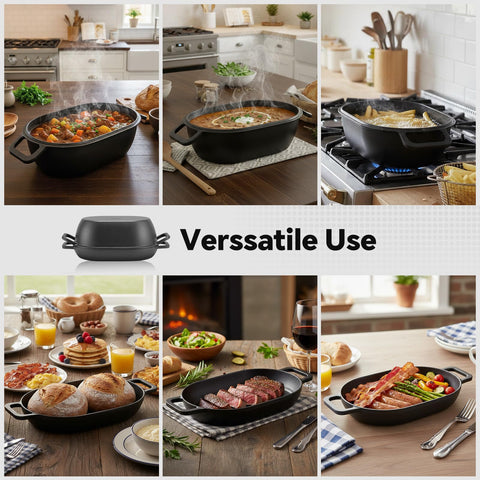 Northriver Casting pre-seasoned oven-ready pot invites immediate baking success