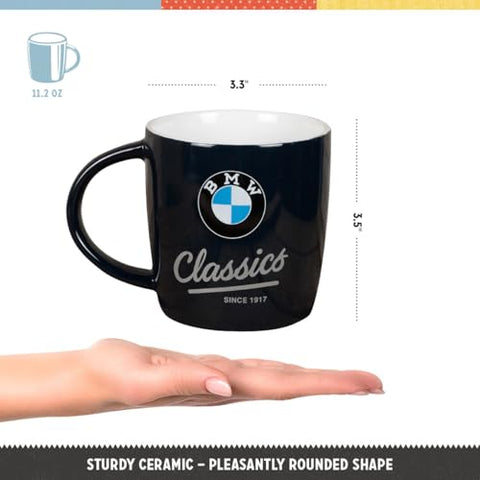 Nostalgic-Art BMW Classics mug handle close-up, comfortable grip for daily beverages