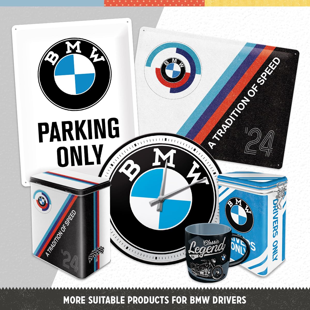 Nostalgic-Art BMW Classics mug interior color, adds playful contrast to your tea time