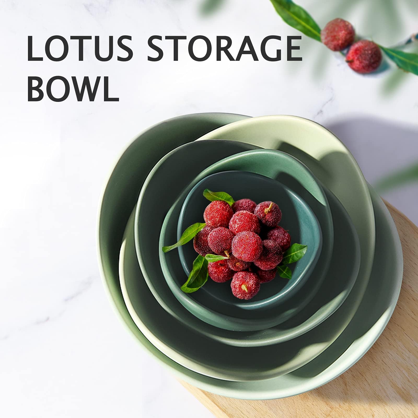 Notakia angled ceramic pasta bowl in green elevates pasta and ramen servings.