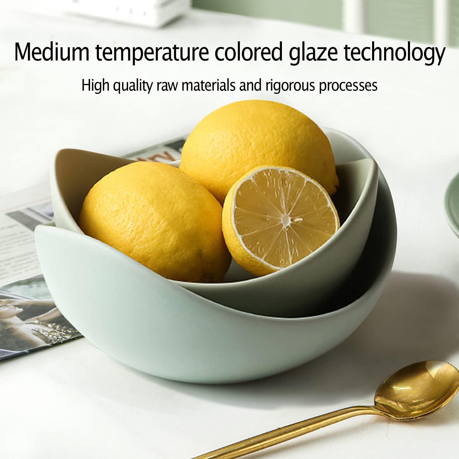 Notakia dishwasher-safe bowls in green simplify cleanup after family meals.