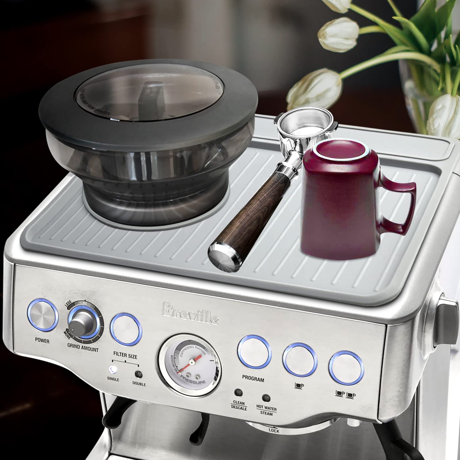 NOTSEK Breville Barista Touch/Express mat protects surface and prevents scratches