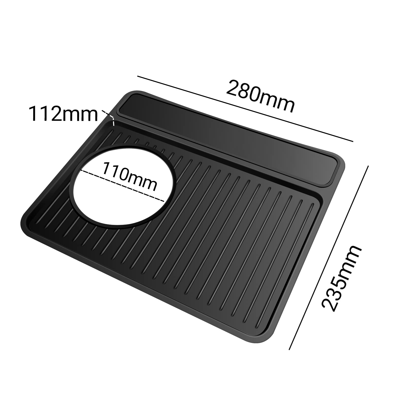 NOTSEK tamping mat creates a tidy area for coffee accessories and tamping tools