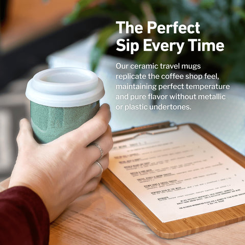 NOVA CERAMICS microwave and dishwasher safe mug for easy cleaning.