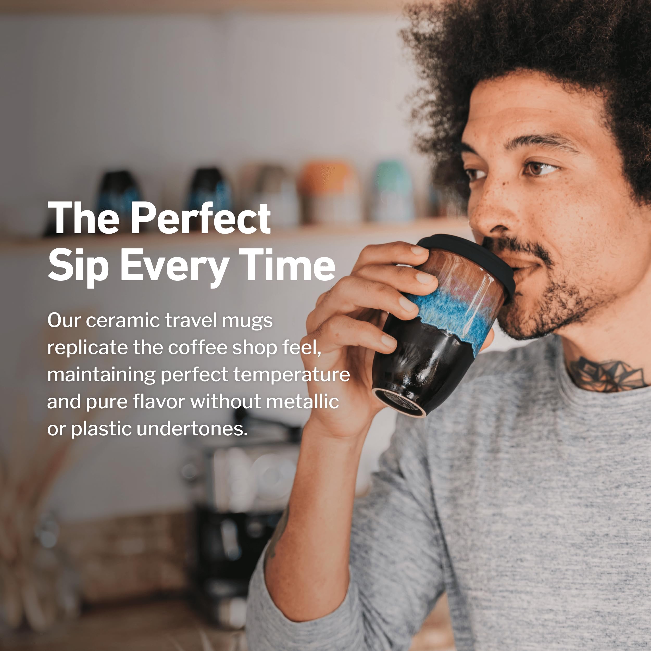 Nova Ceramics Microwave-safe mug for quick reheats and easy cleanup.