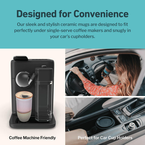 NOVA CERAMICS Reusable cup profile communicates eco-friendly choice for daily use.