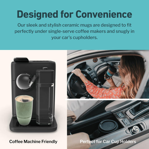 NOVA CERAMICS sustainable reusable mug reduces waste from disposable cups.