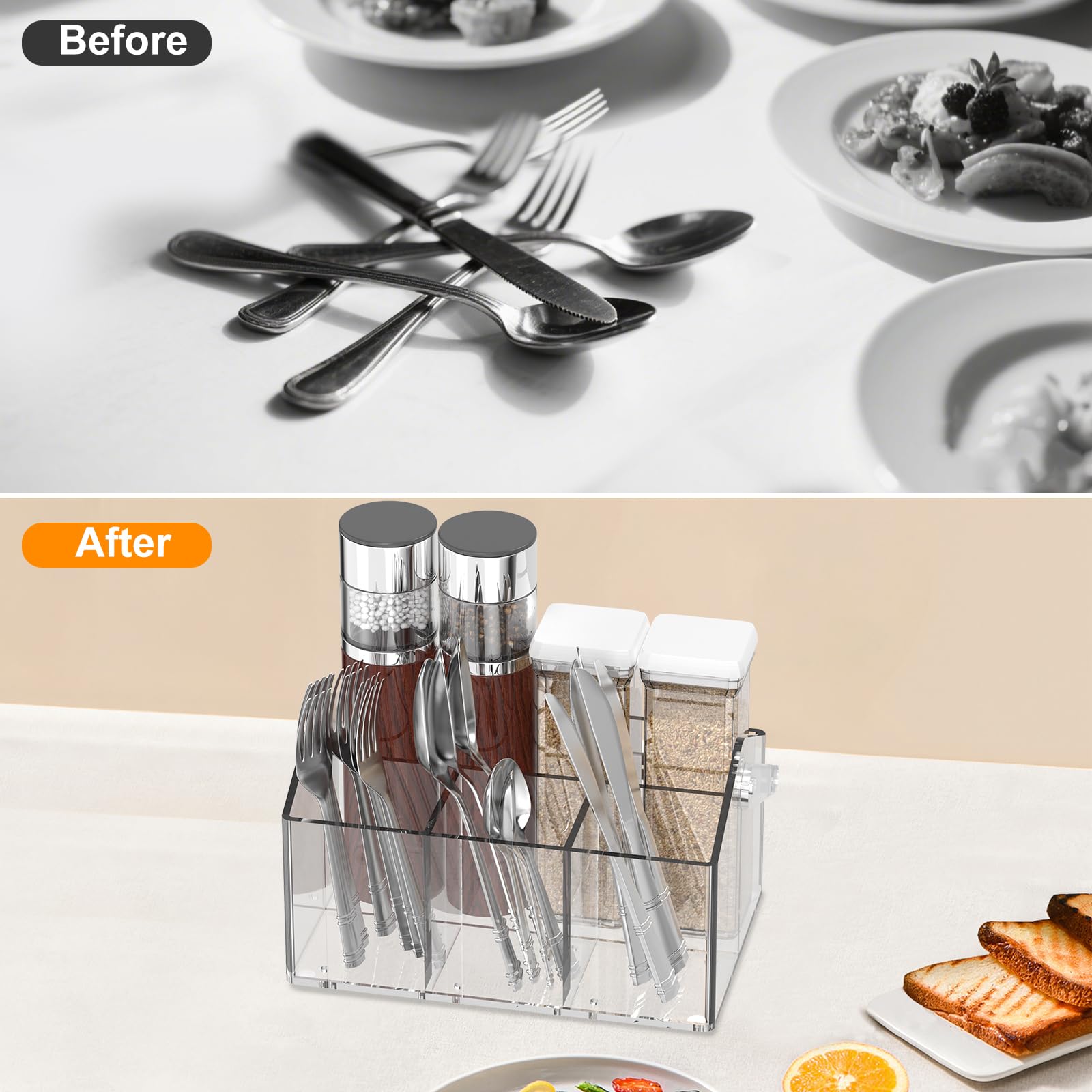 Novacrylion portable, giftable acrylic caddy suitable for housewarmings and holidays