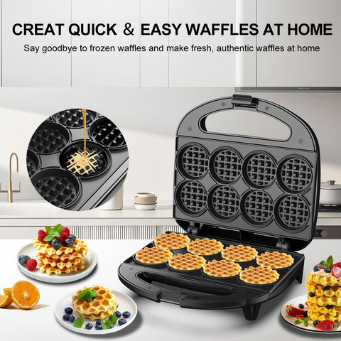 Novalife Mini Waffle Maker locking buckle for secure storage.