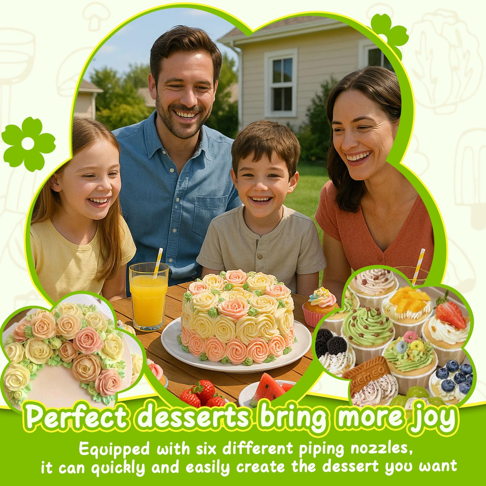 NOVANO beginner-friendly decorating tools ideal for learning icing techniques.