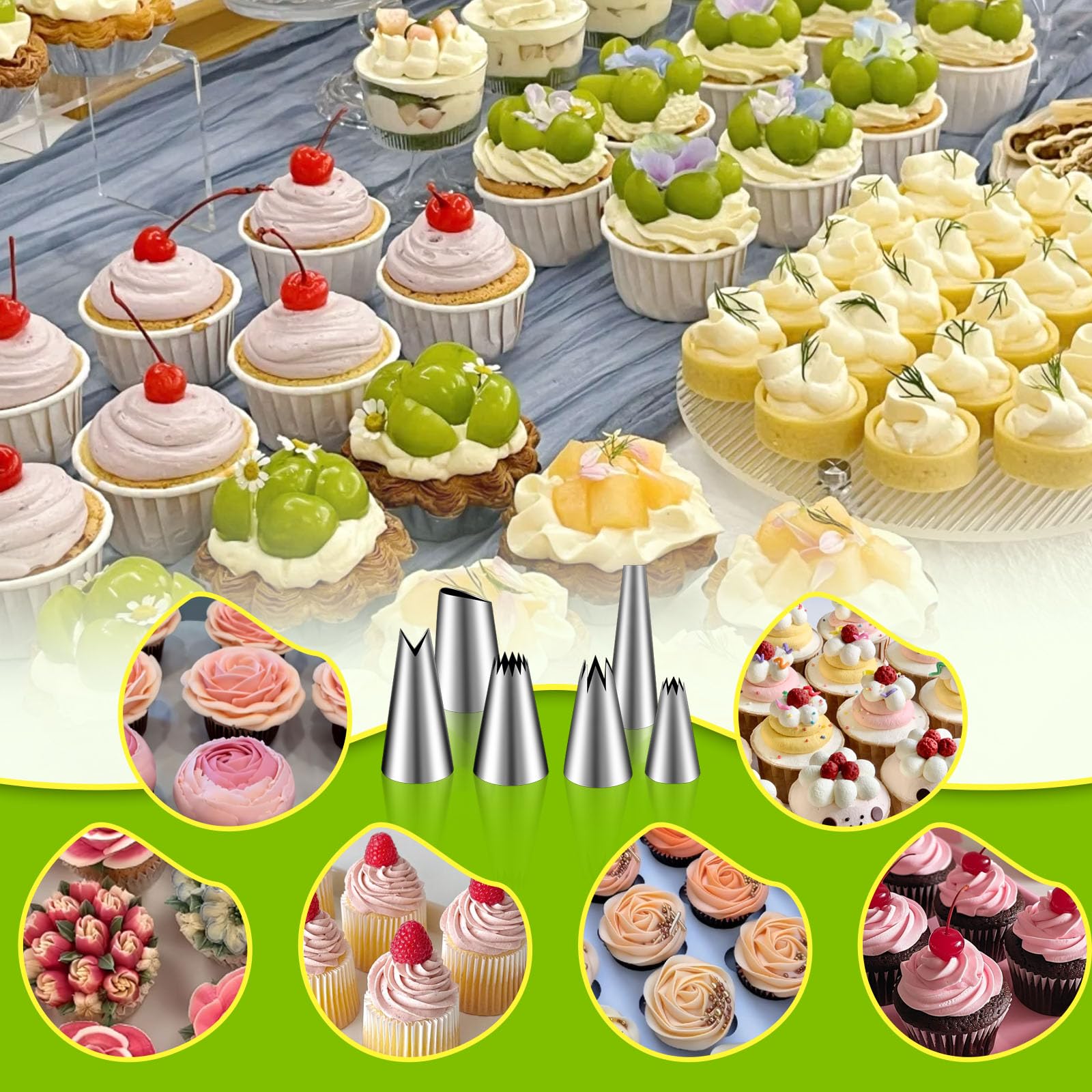 NOVANO cake and cookie decorating kit shown for DIY home bakers.