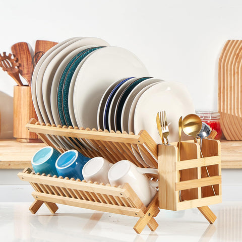 NOVAYEAH 18-slot capacity for plates, bowls, and cutting boards