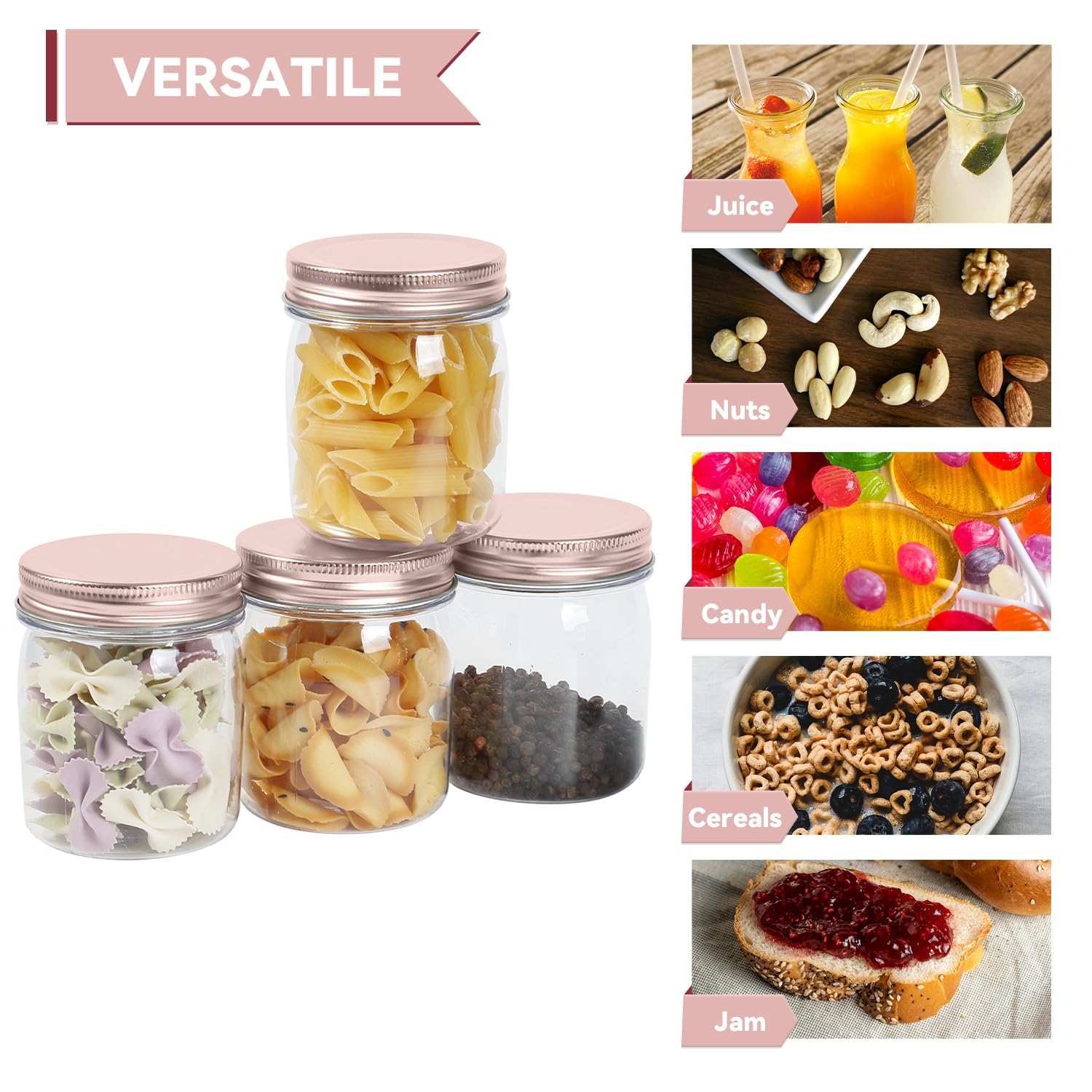 novelinks 8 oz spice storage jar ready for kitchen organization