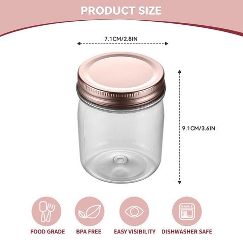 novelinks clear jar with screw-on lid provides airtight seal for spices