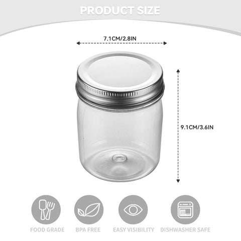novelinks clear plastic jar showing high clarity for crafts