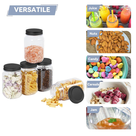novelinks dry goods organization jar on pantry shelf