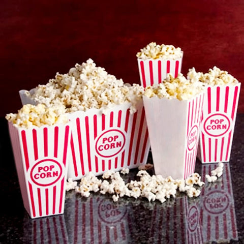 Novelty Place durable plastic popcorn container designed for washing and reuse.