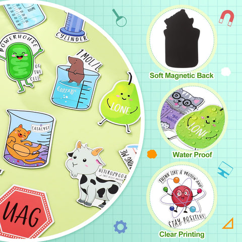 Noveread biology pun magnets keep reminders handy while sparking curiosity in kitchen or office.