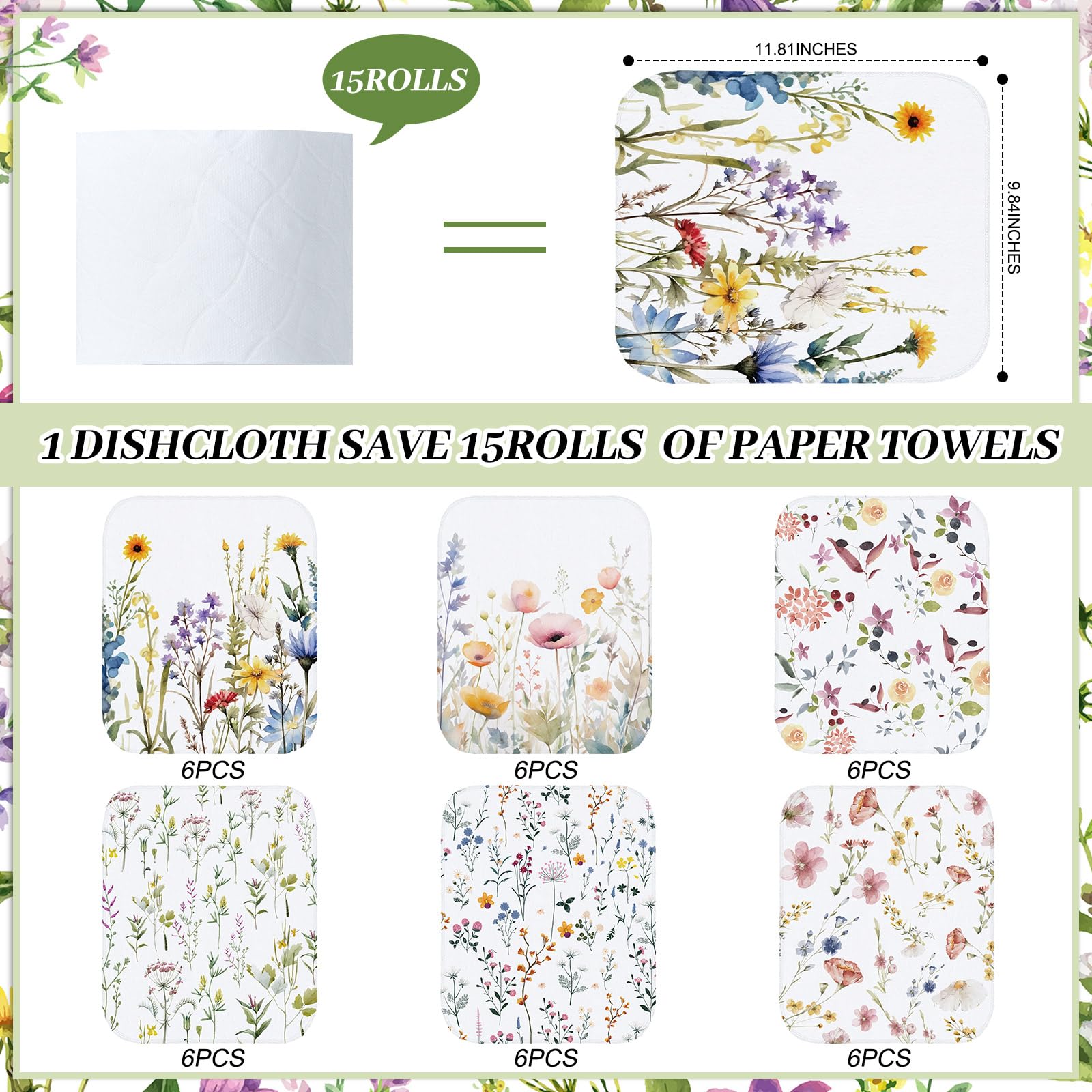 Noveread dish towel patterns and colors add festive flair to any cooking space.
