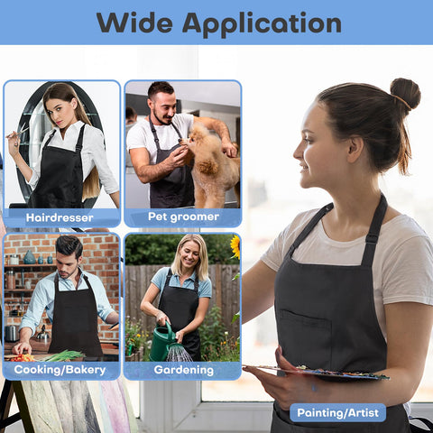 Noverlife hair stylist apron dye and splash resistant for clean outfits.