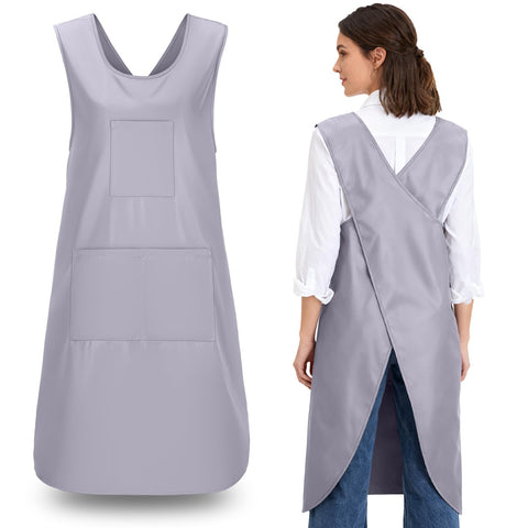 Noverlife Cross Back Apron with vest-like design for easy wear and secure fit.