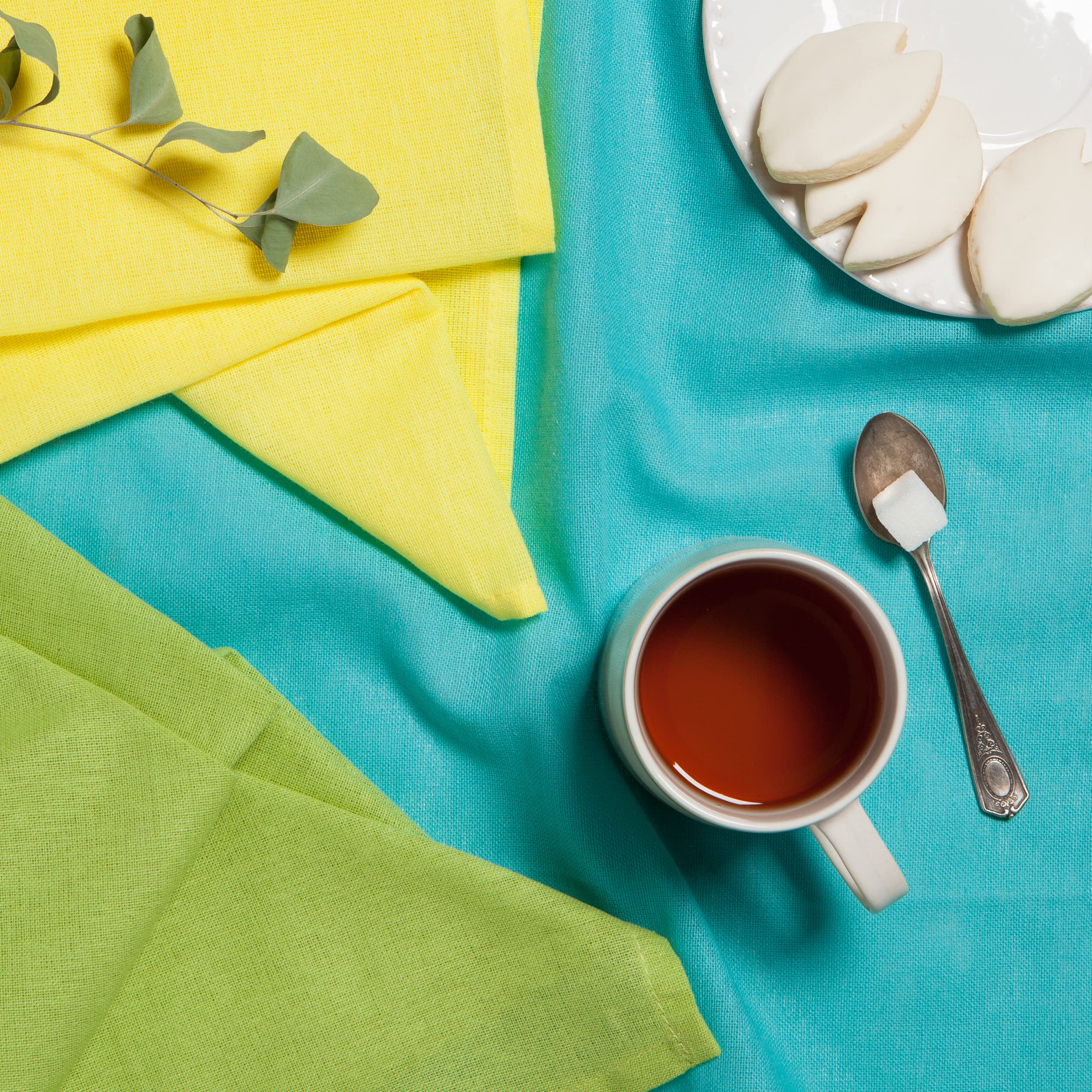 Now Designs flour sack towels used for drying vegetables and greens