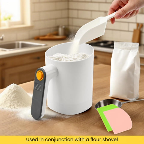 NOWHYX 4-cup capacity sifter ready for busy kitchen flour prep.