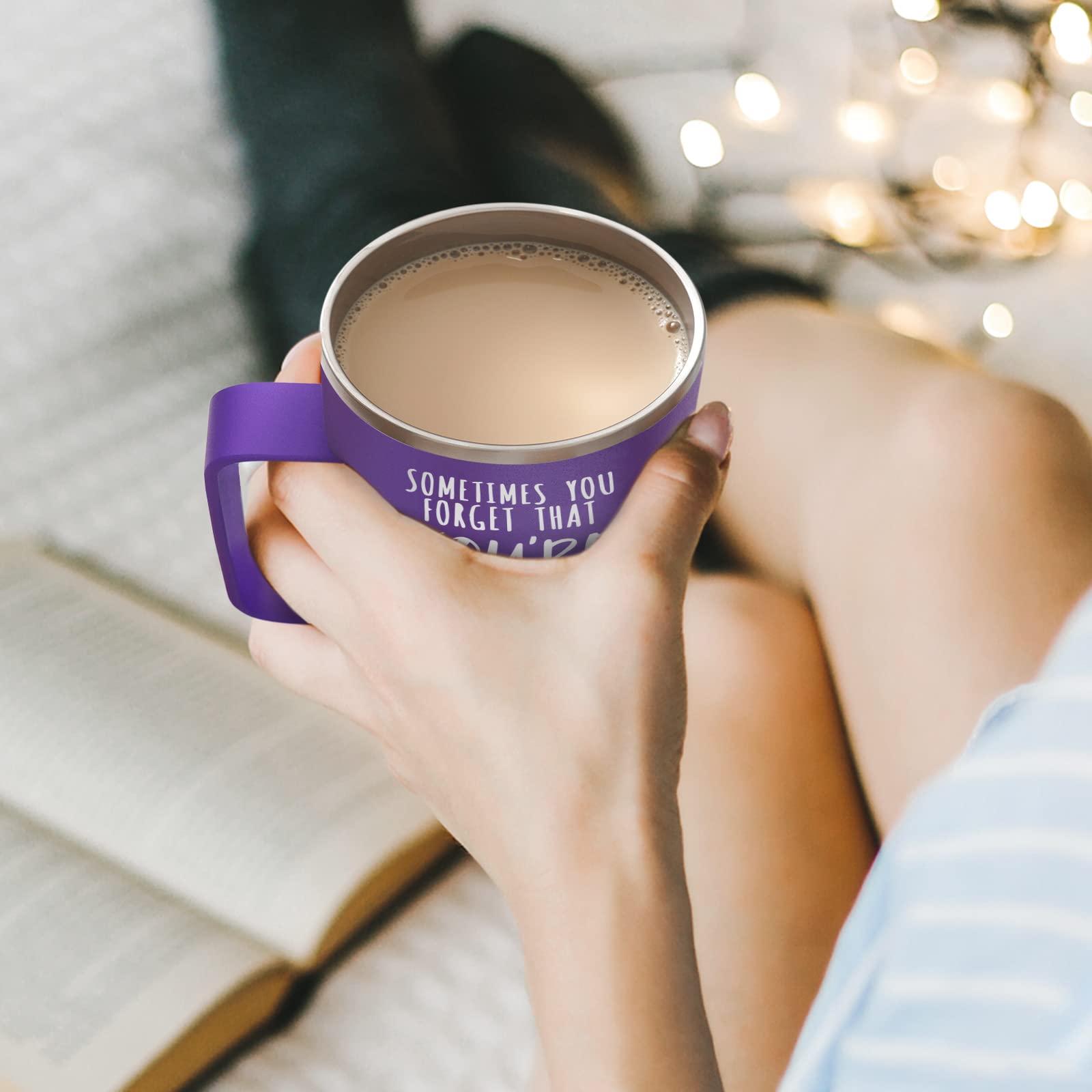 NOWWISH 14oz mug supports everyday rituals with a motivating reminder.