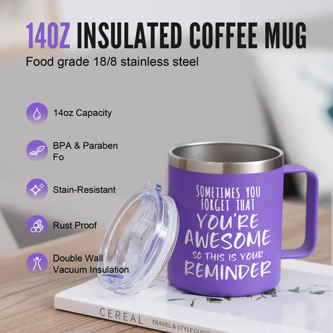 NOWWISH double-wall insulation preserves temperature for hot or cold drinks while on the go.