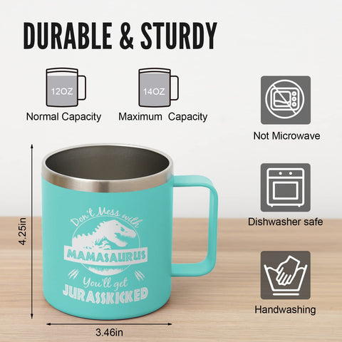 NOWWISH 14-ounce capacity shown with coffee in morning routine.