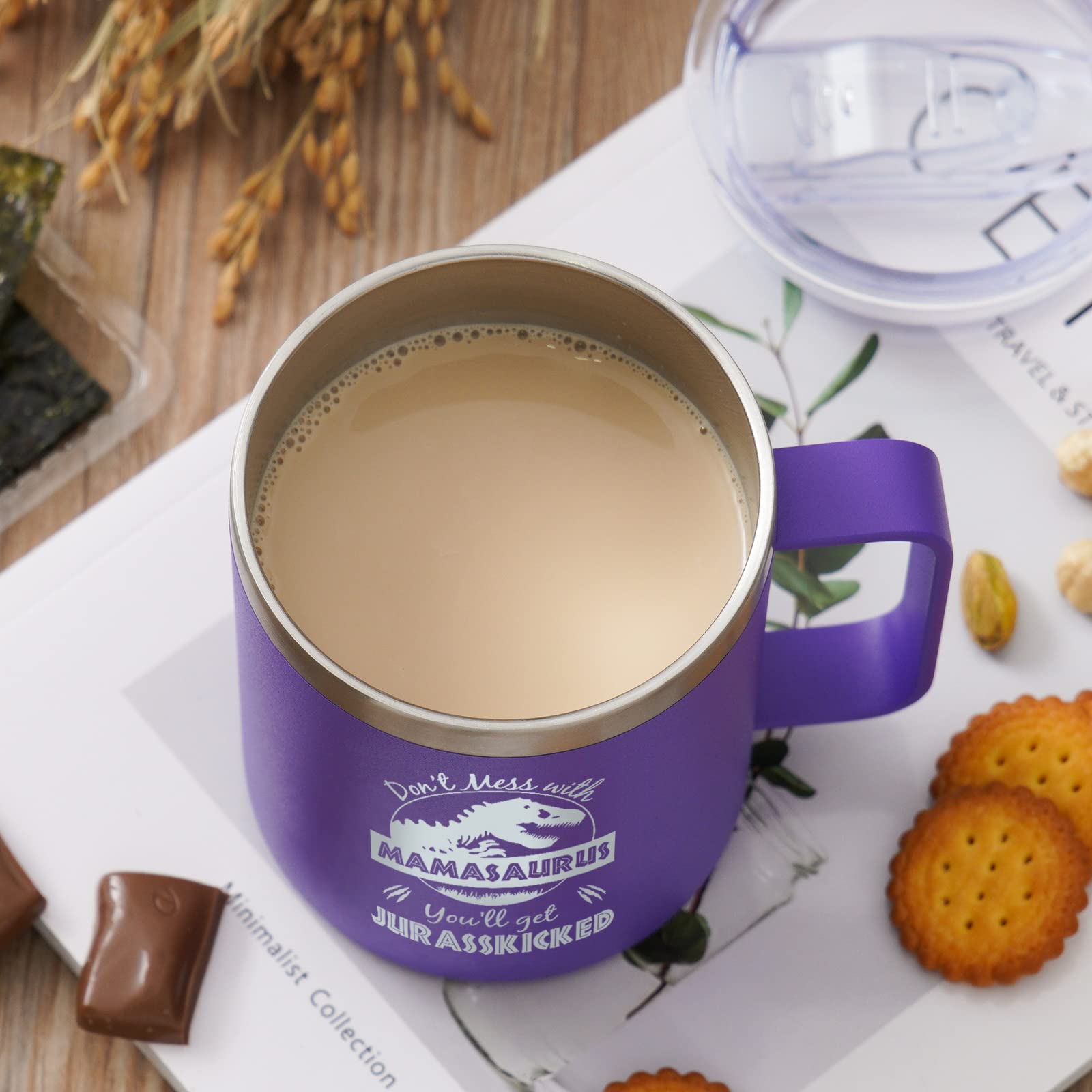 NOWWISH Mamasaurus mug design emphasizes playful, gift-ready style