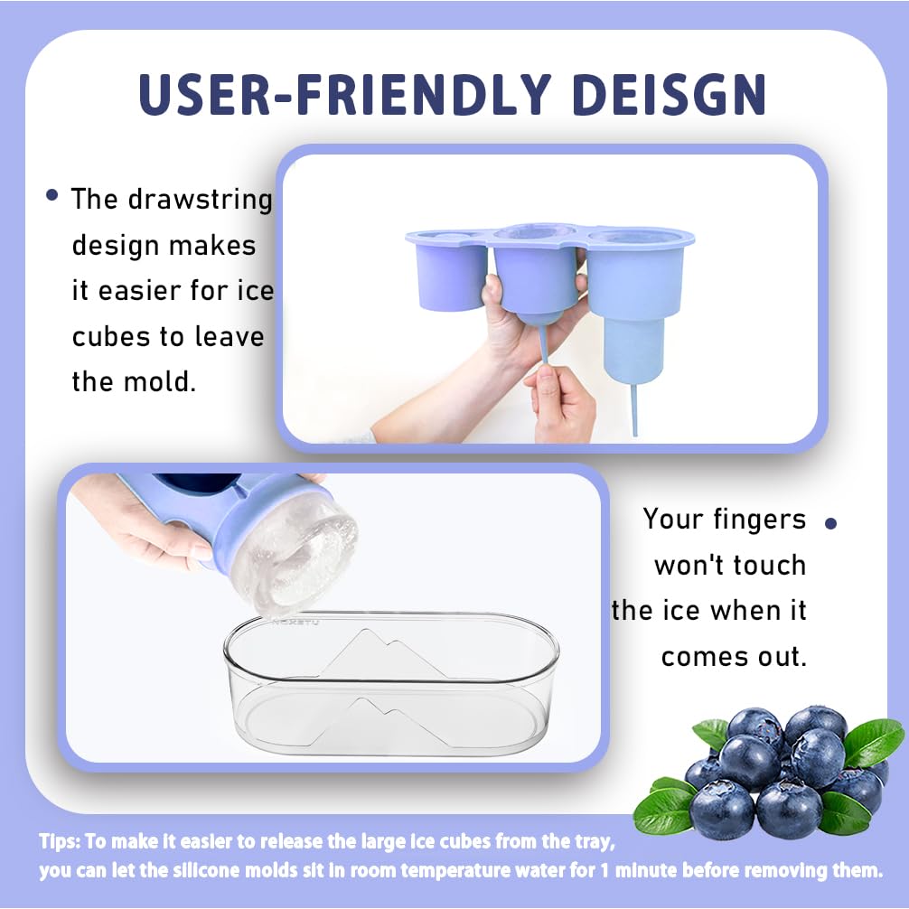 Food-grade silicone ice cubes produced by Noxetu mold safely.