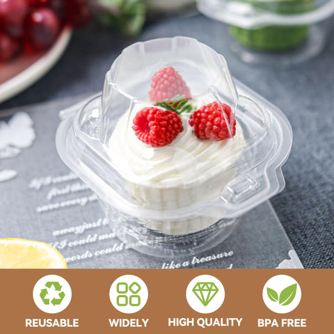 NPLUX 3.5x3 inch cupcake box fits taller treats.