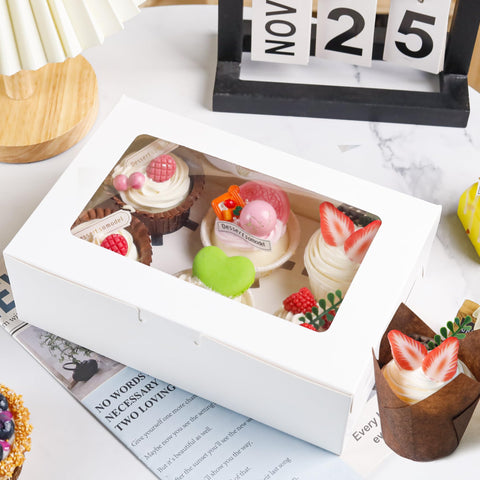 NPLUX easy assembly cupcake box for quick party packaging