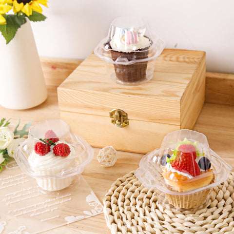 NPLUX versatile containers suit cupcakes, muffins, donuts, cookies, and gifts.