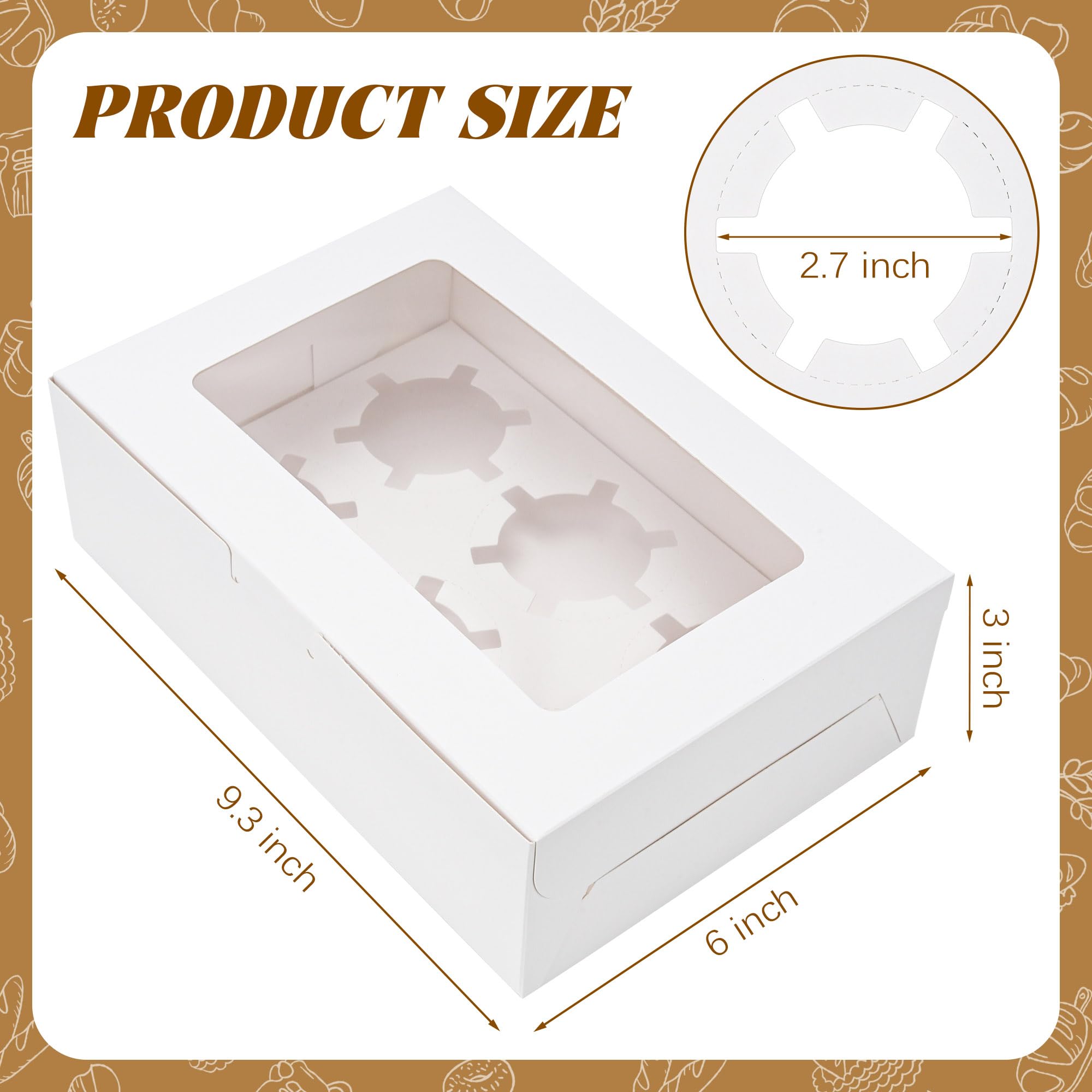 NPLUX white bakery box packaging for elegant dessert presentation