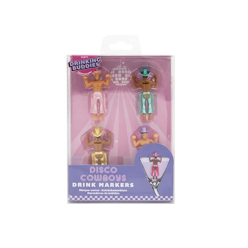 NPW Disco Cowboy wine charms identify each guest's glass with flair.
